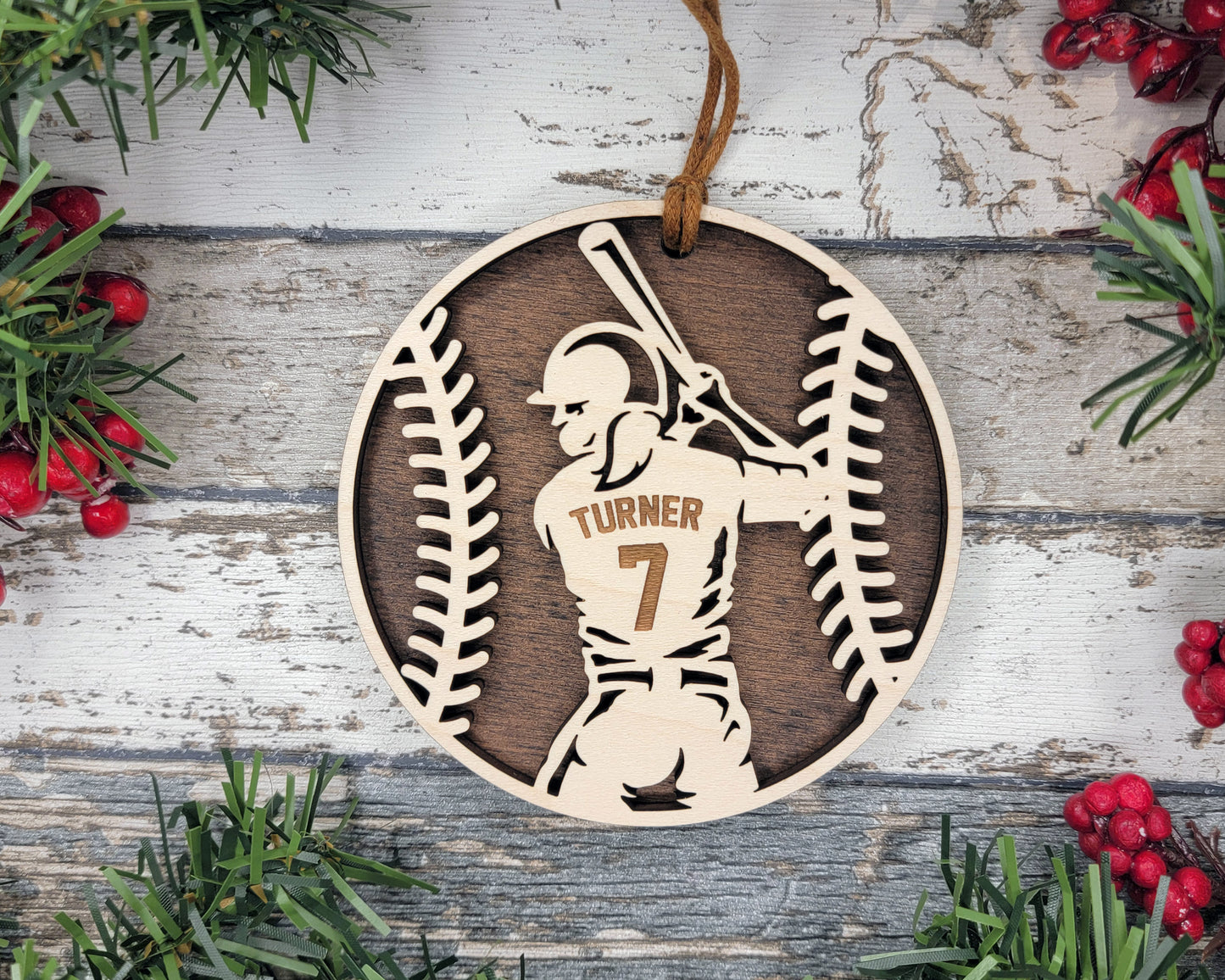 Personalized Baseball Ornament