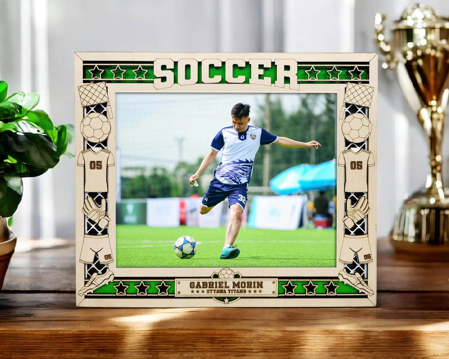Personalized Soccer Frame