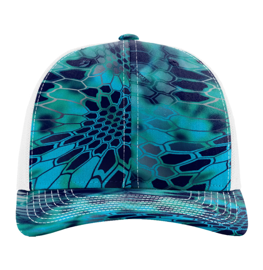 Richardson 112 Trucker Hat - Kryptek Blue Camo