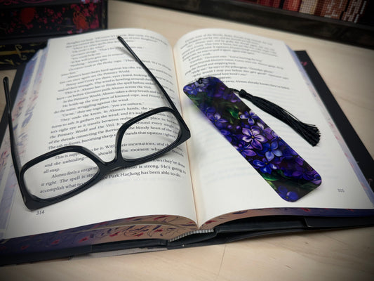 Bookmark - Purple Flowers