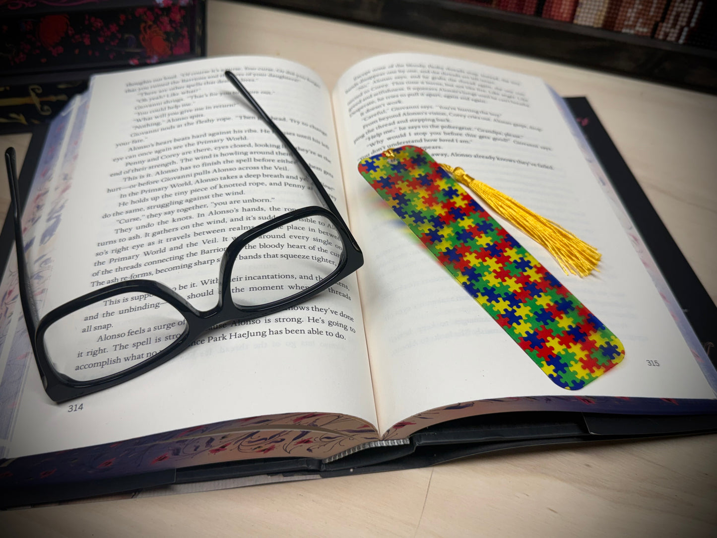 Bookmark - Autism Awareness, Puzzle Pieces