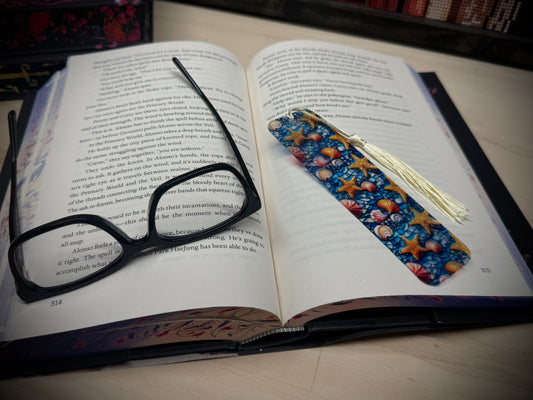 Bookmark - Starfish and Sea Shells