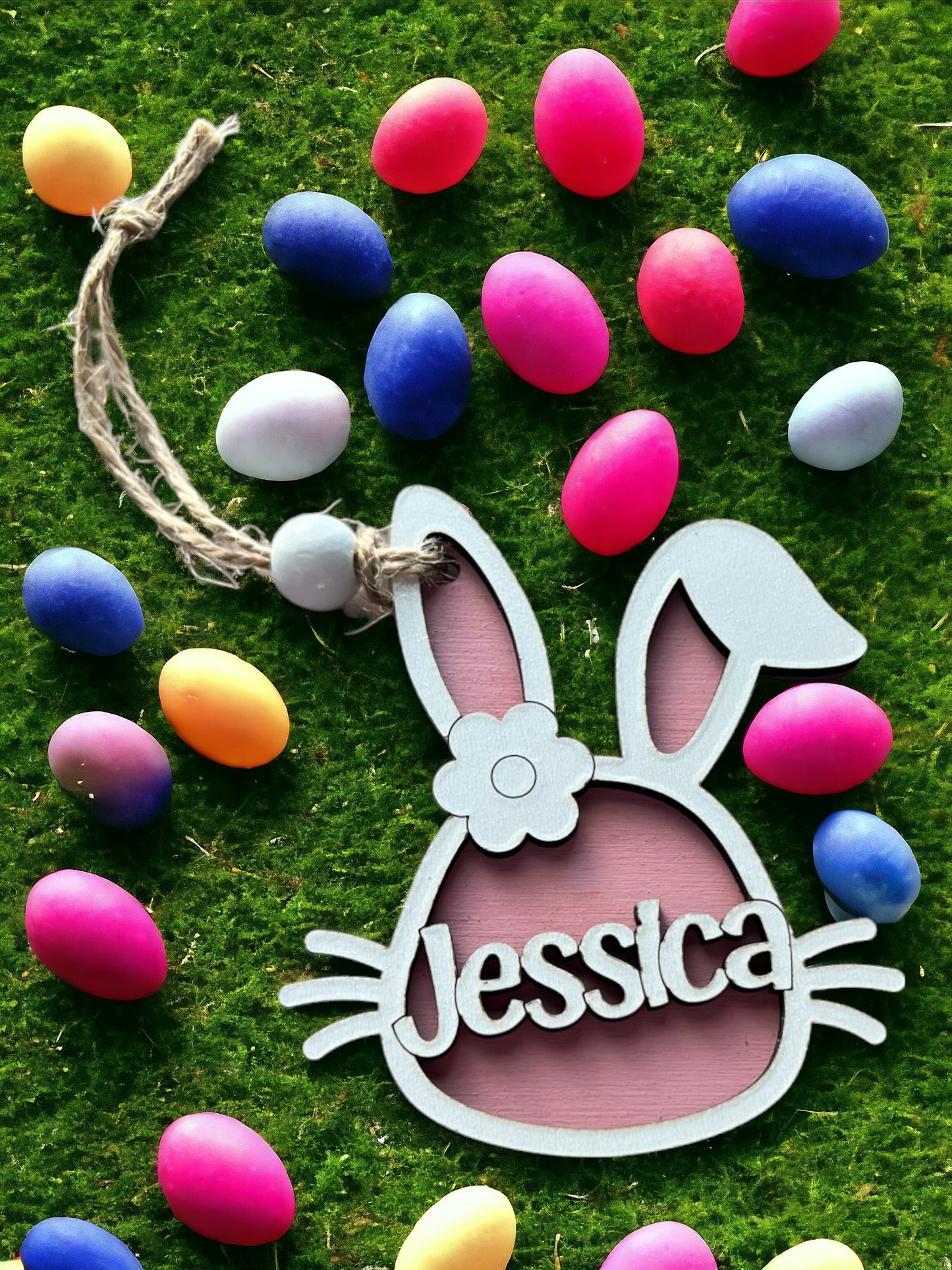 Personalized Bunny Easter Tag