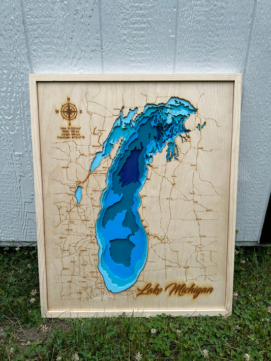 Lake Michigan Multi-Layer Map