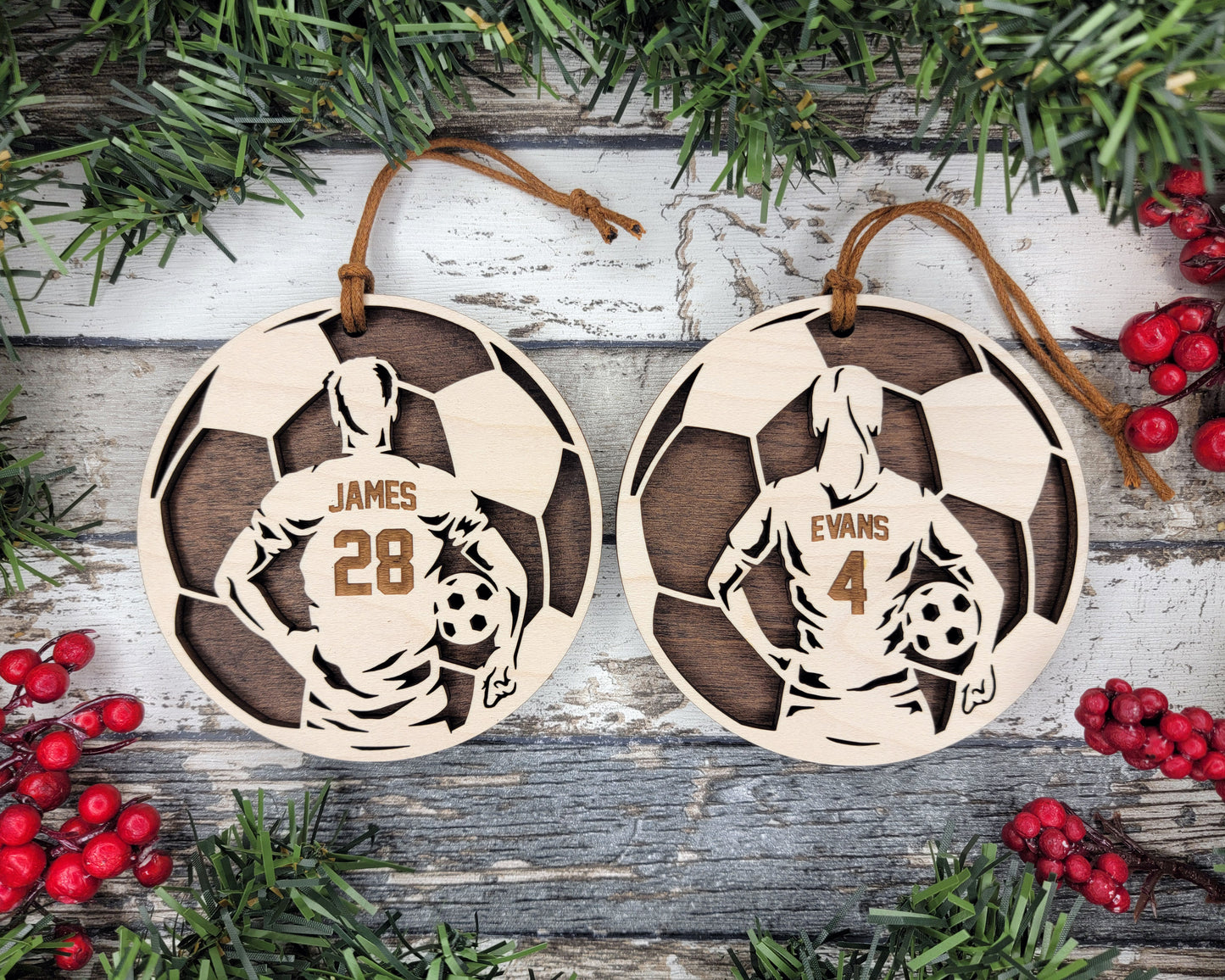 Personalized Soccer Ornament