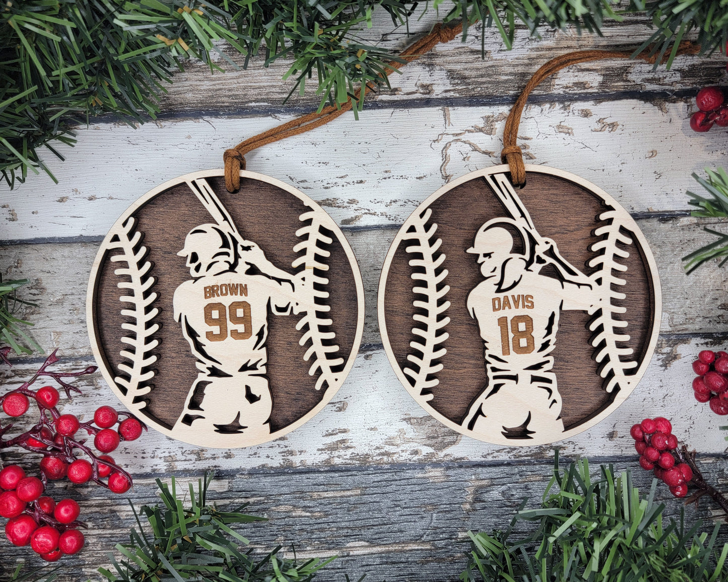 Personalized Softball Ornament