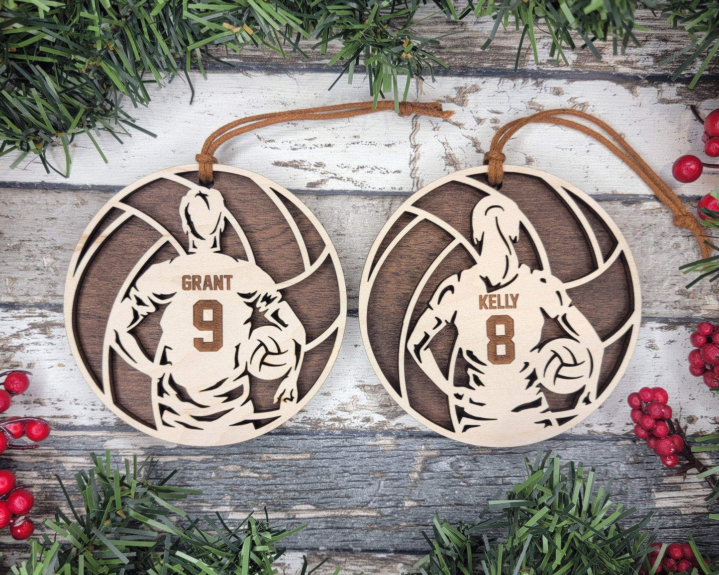 Personalized Volleyball Ornament