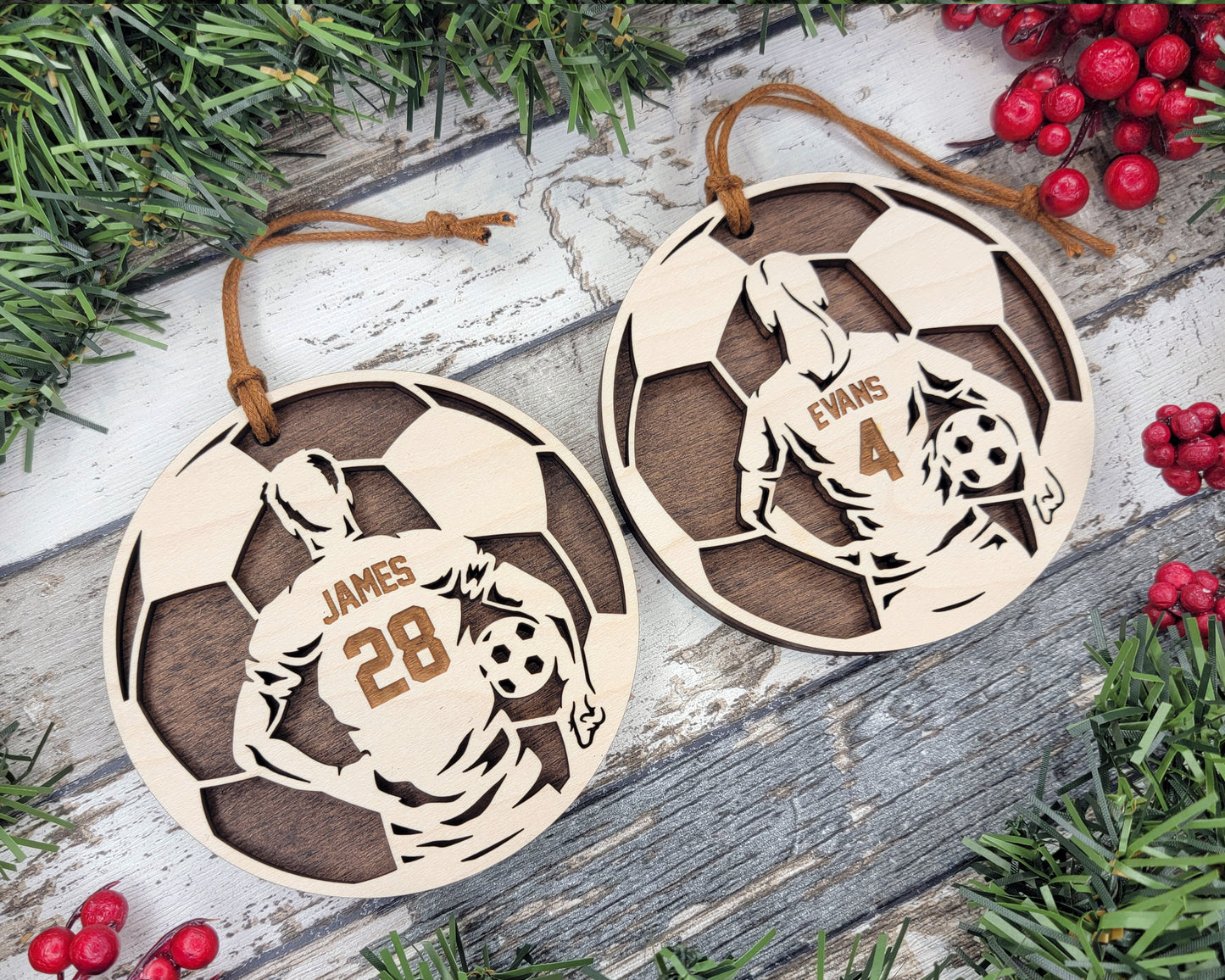 Personalized Soccer Ornament