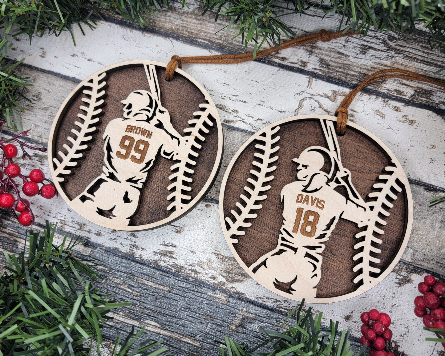 Personalized Softball Ornament