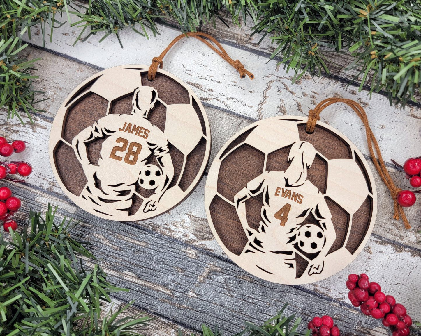 Personalized Soccer Ornament