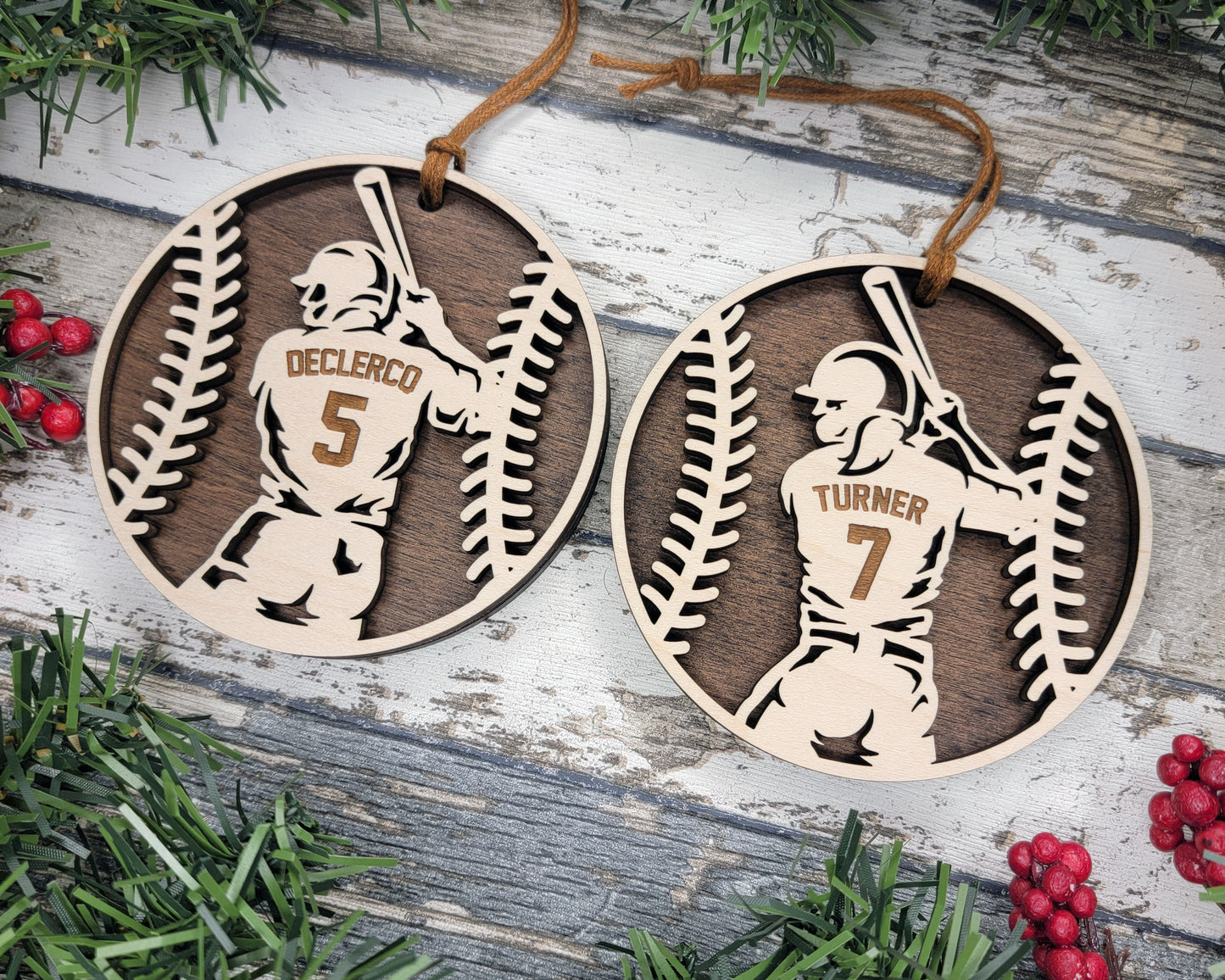 Personalized Baseball Ornament