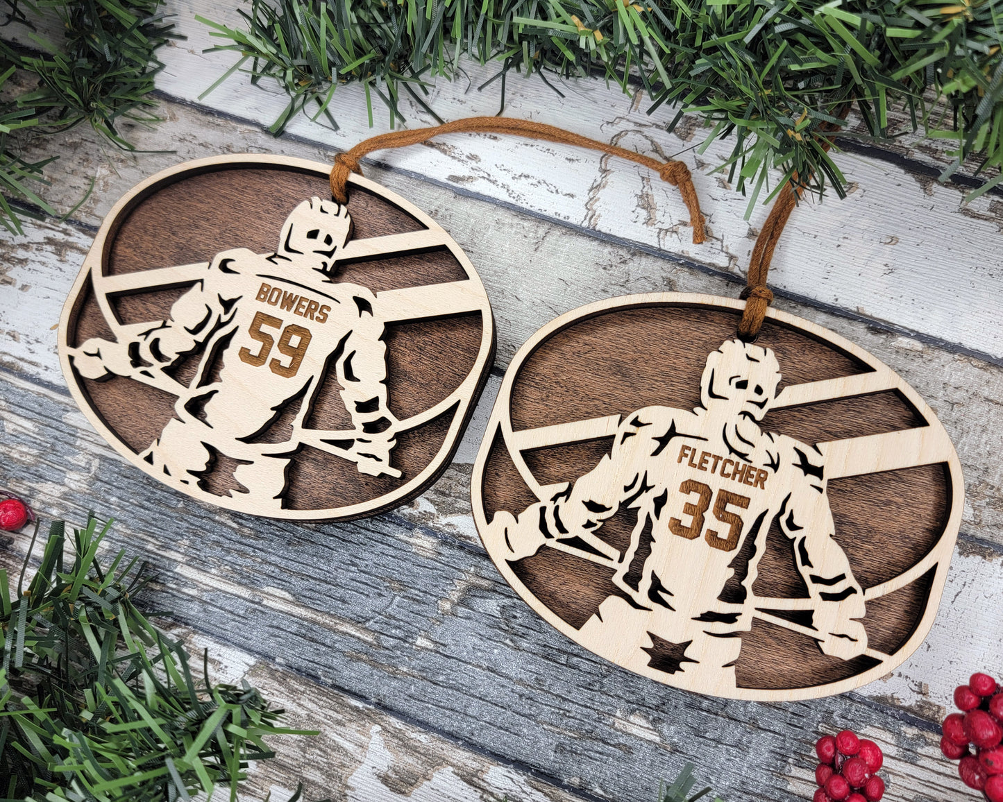 Personalized Hockey Ornament