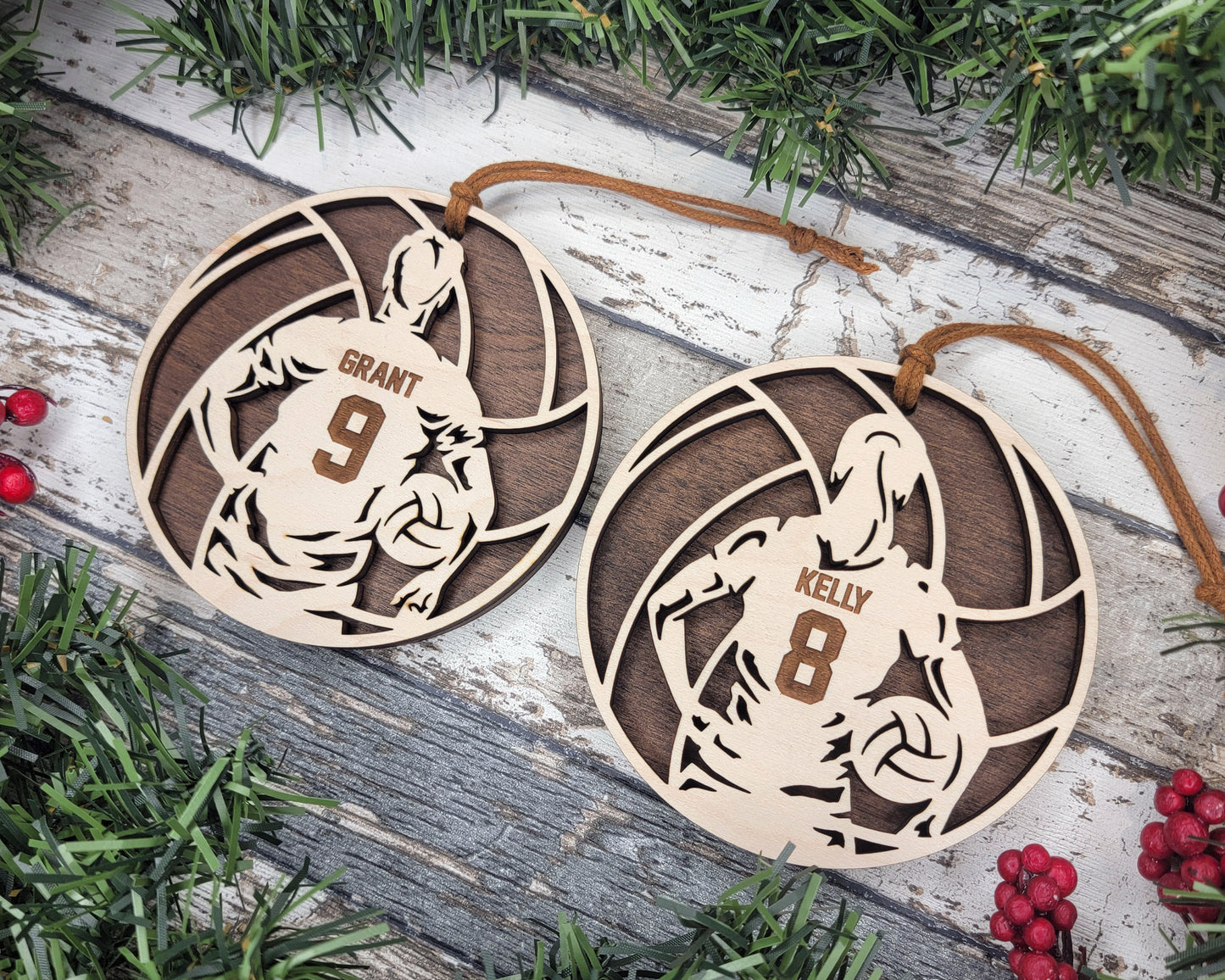 Personalized Volleyball Ornament