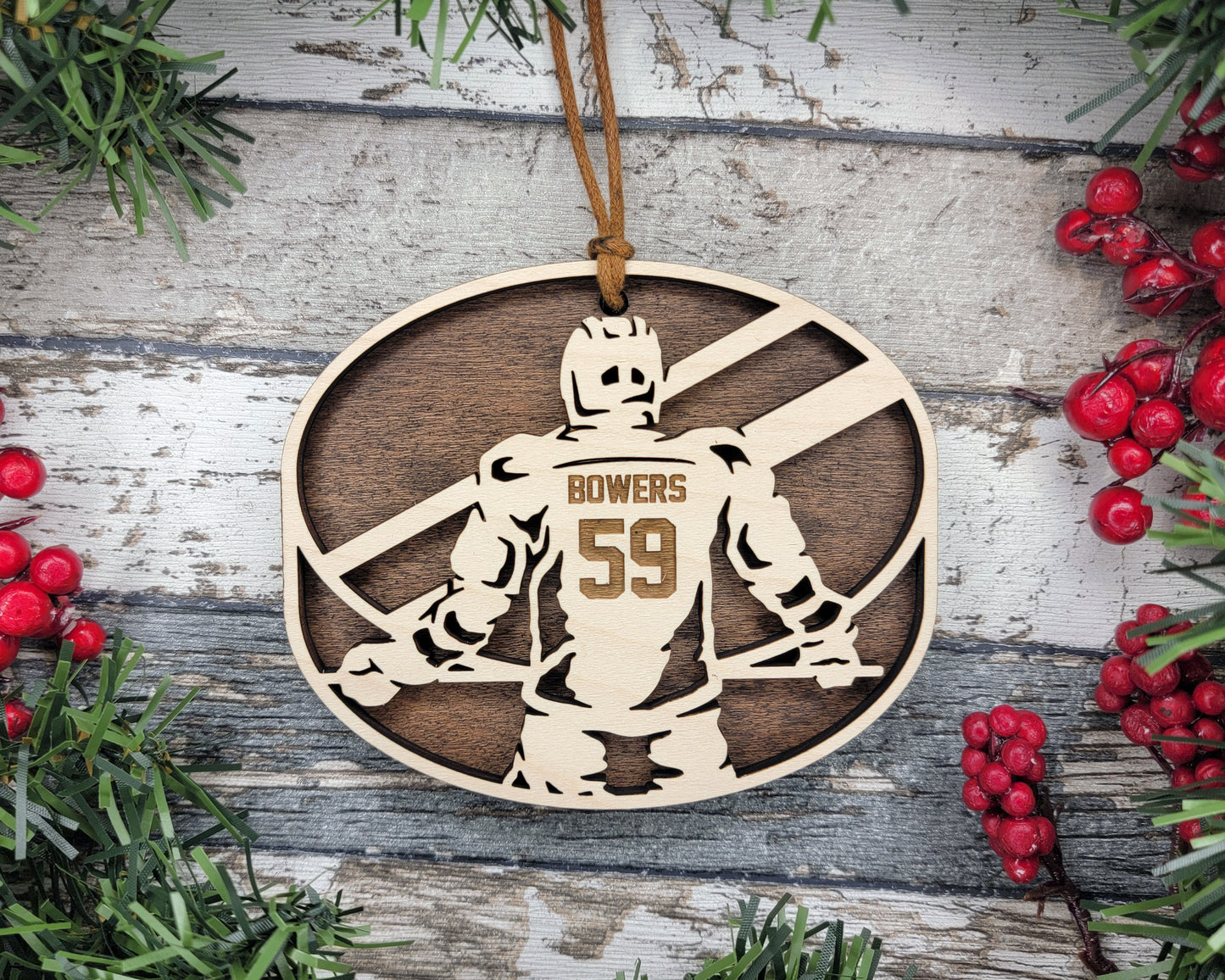 Personalized Hockey Ornament