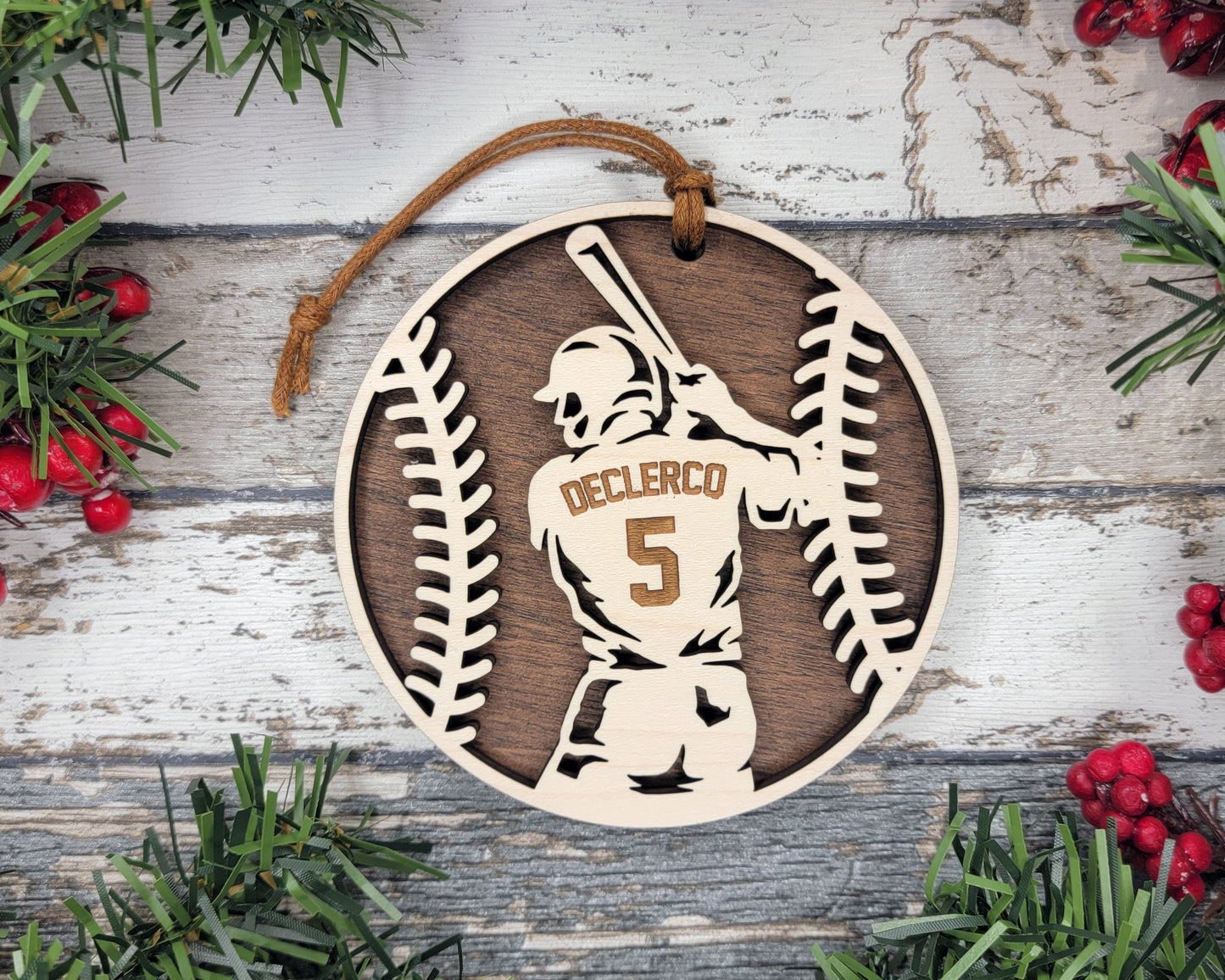 Personalized Baseball Ornament