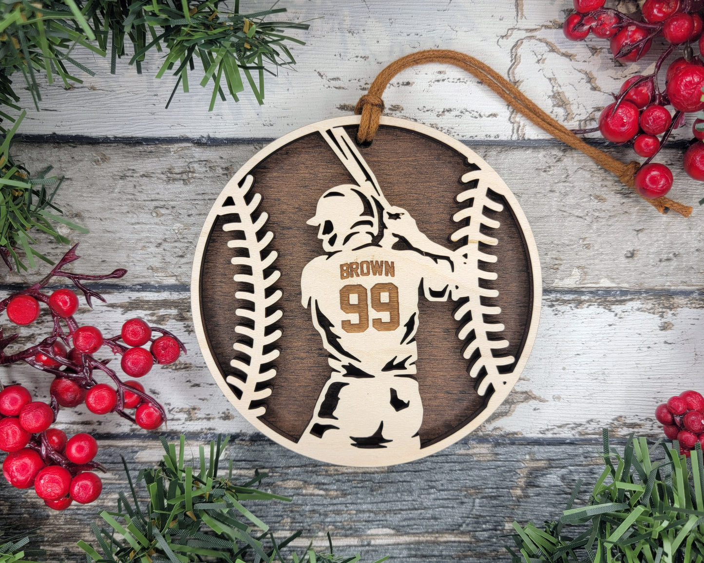 Personalized Softball Ornament