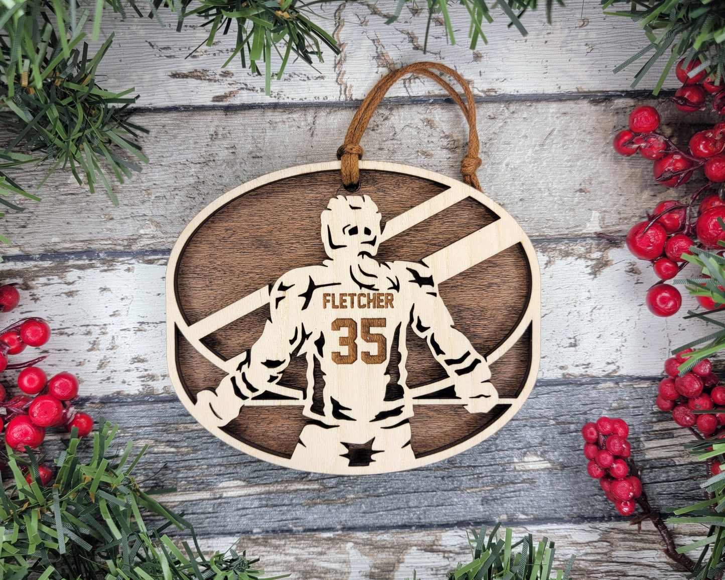 Personalized Hockey Ornament
